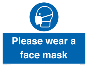 Please wear a face mask